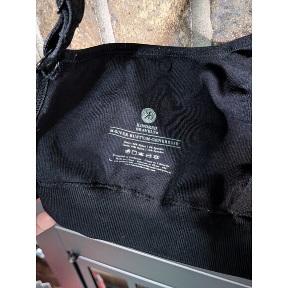 Kindred Bravely Sublime M Super Busty Nursing Hands Free Pumping Bra Black EUC - Picture 4 of 7